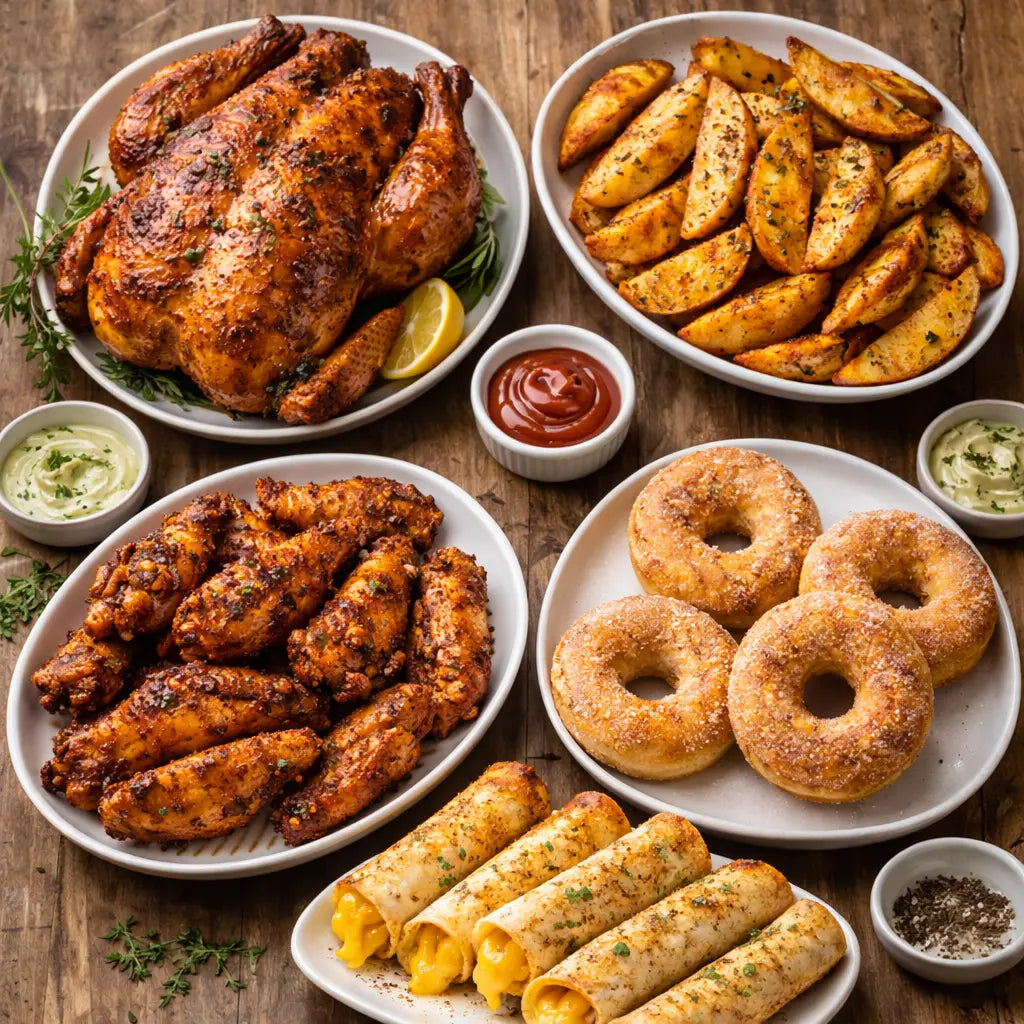 Recetas fáciles para Air Fryer: pollo crujiente, patatas perfectas y postres en casa LK Electrodomestic