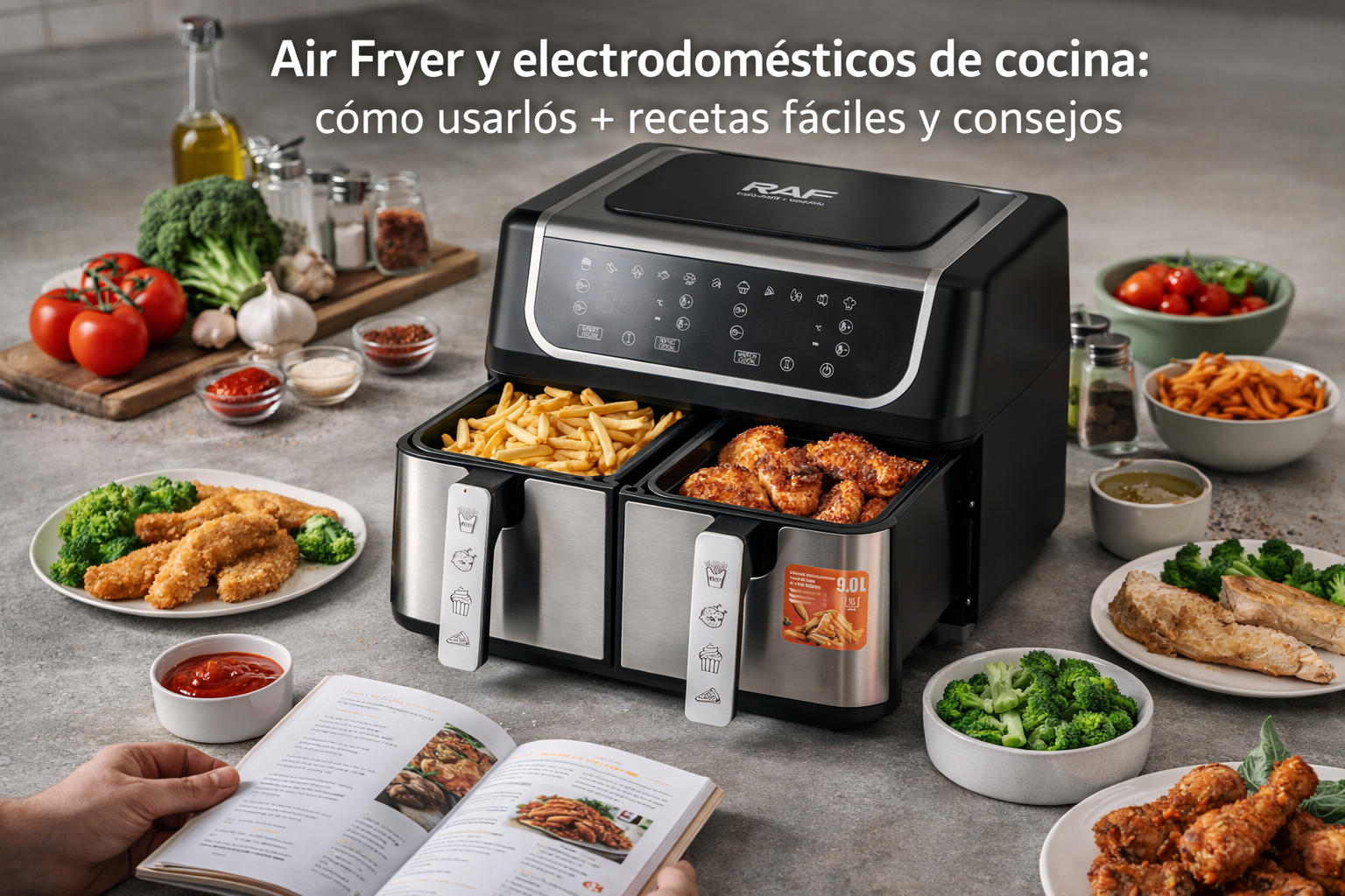 Air Fryer y electrodomésticos de cocina: cómo usarlos + recetas fáciles y consejos