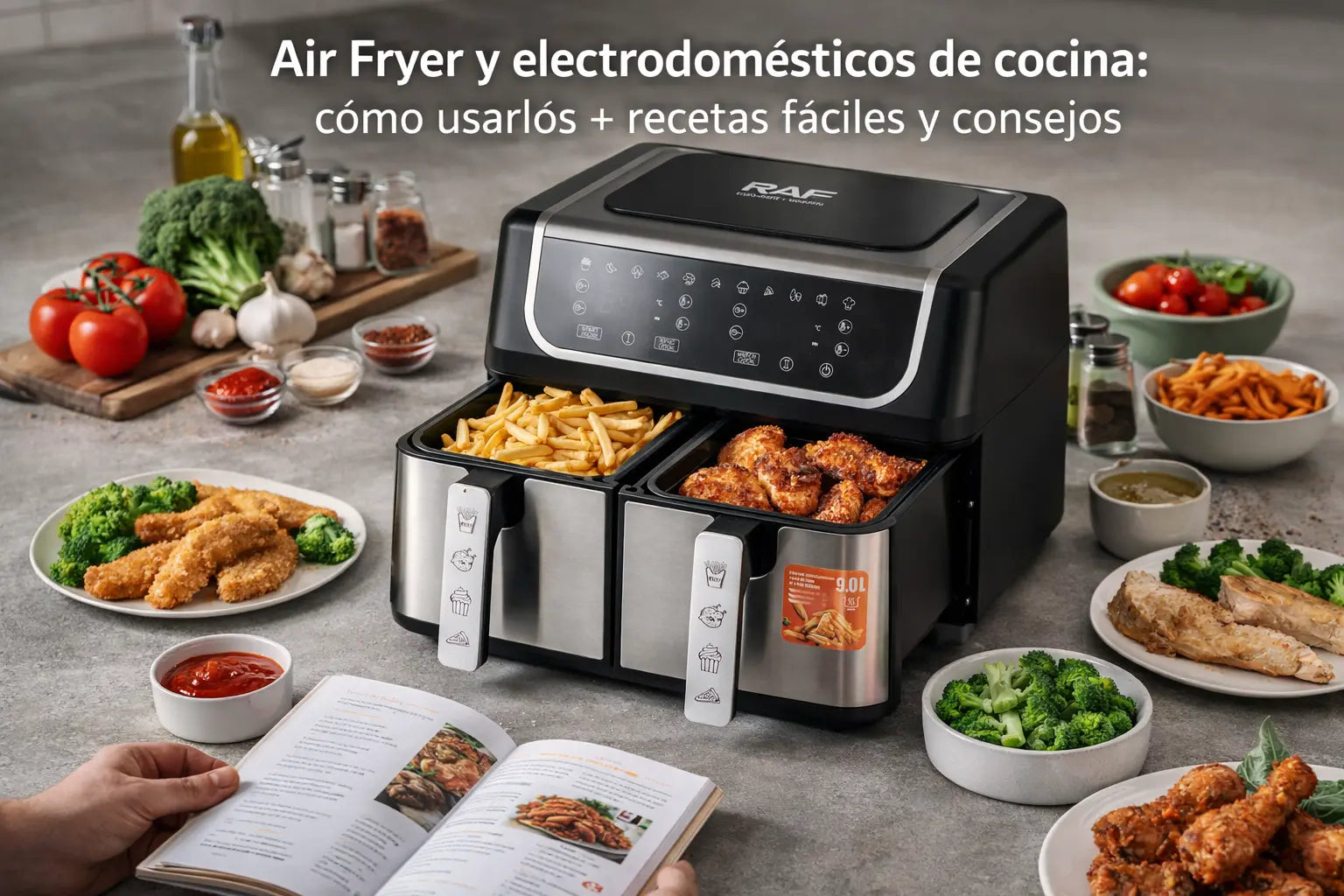 Air Fryer y electrodomésticos de cocina: cómo usarlos + recetas fáciles y consejos LK Electrodomestic