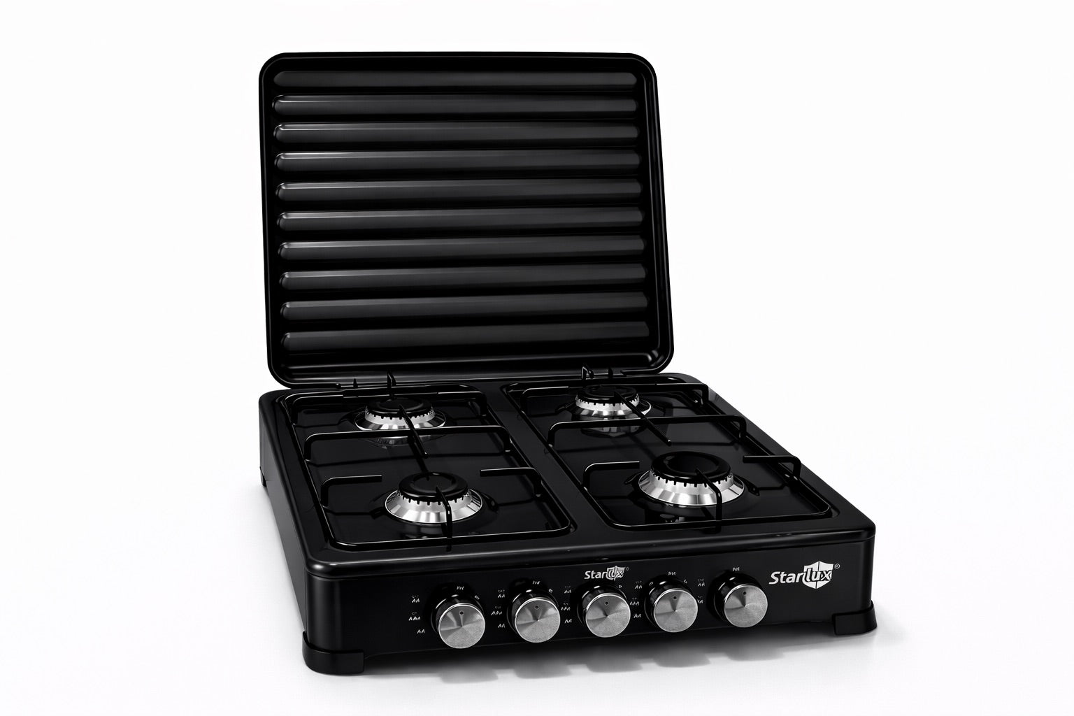 Hornillo Sobremesa Con Tapa Starlux 4 Fuegos