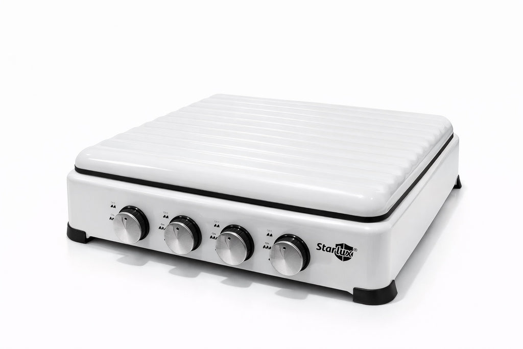 Hornillo Sobremesa Con Tapa Starlux 4 Fuegos