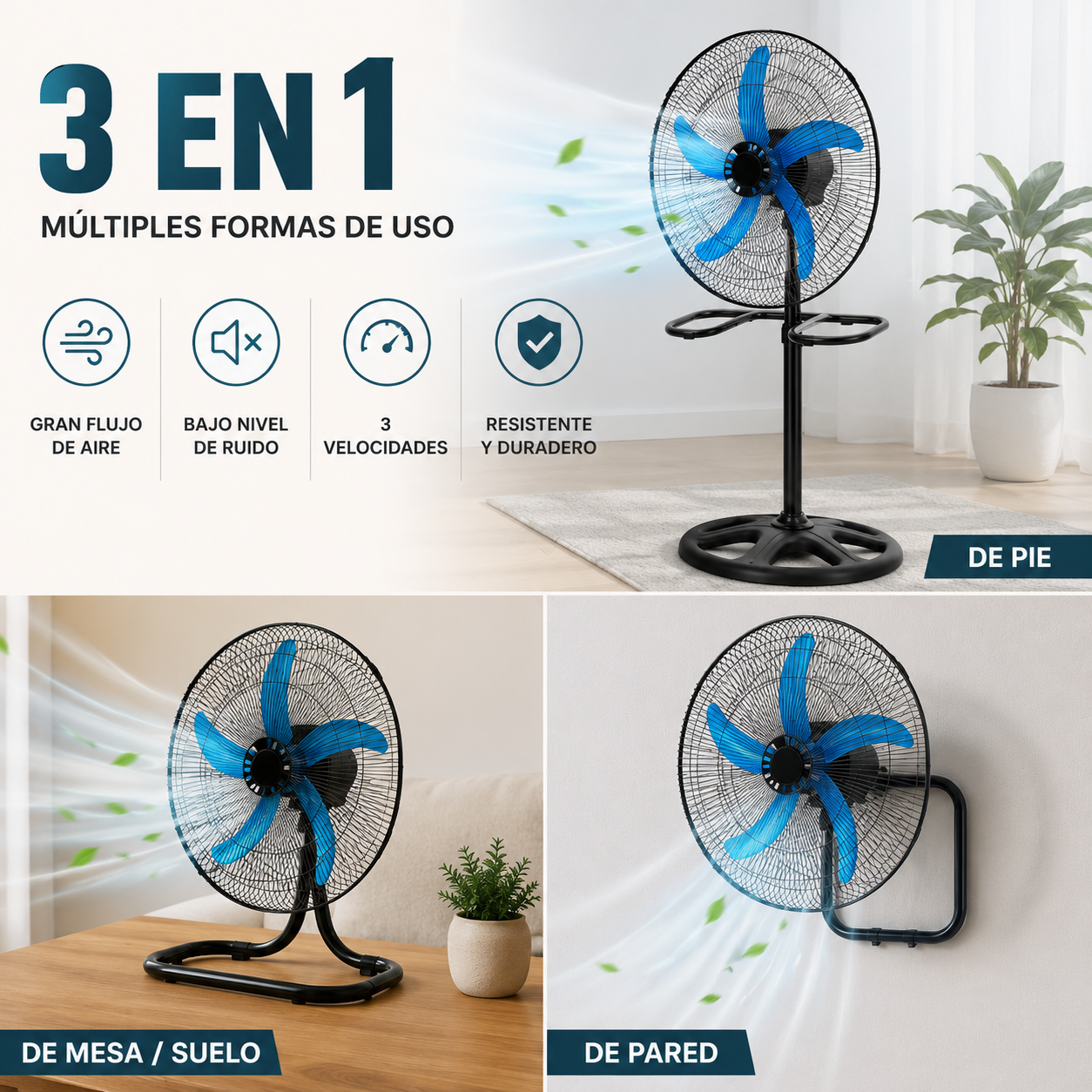 Ventilador 3 en 1