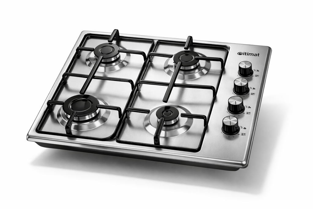 Placa de Gas Itimat 4 Fuegos de Inox