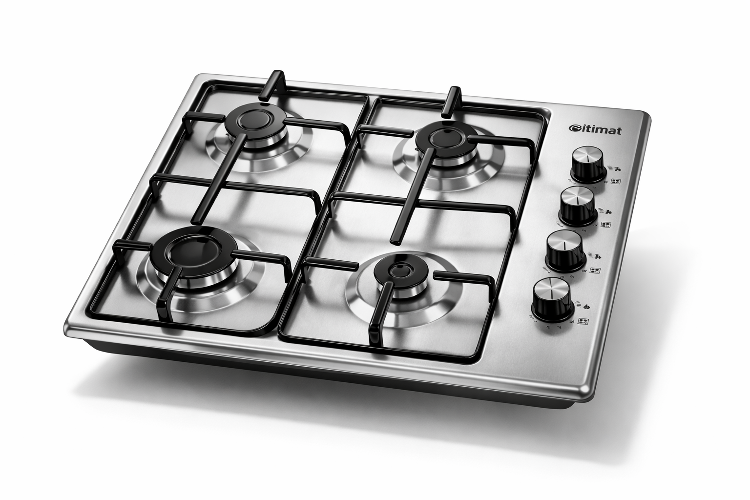 Placa de Gas Itimat 4 Fuegos de Inox