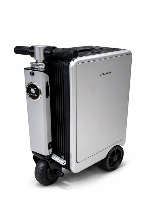 Elektrischer Koffer mit integriertem Scooter, USB und TSA-Schloss
