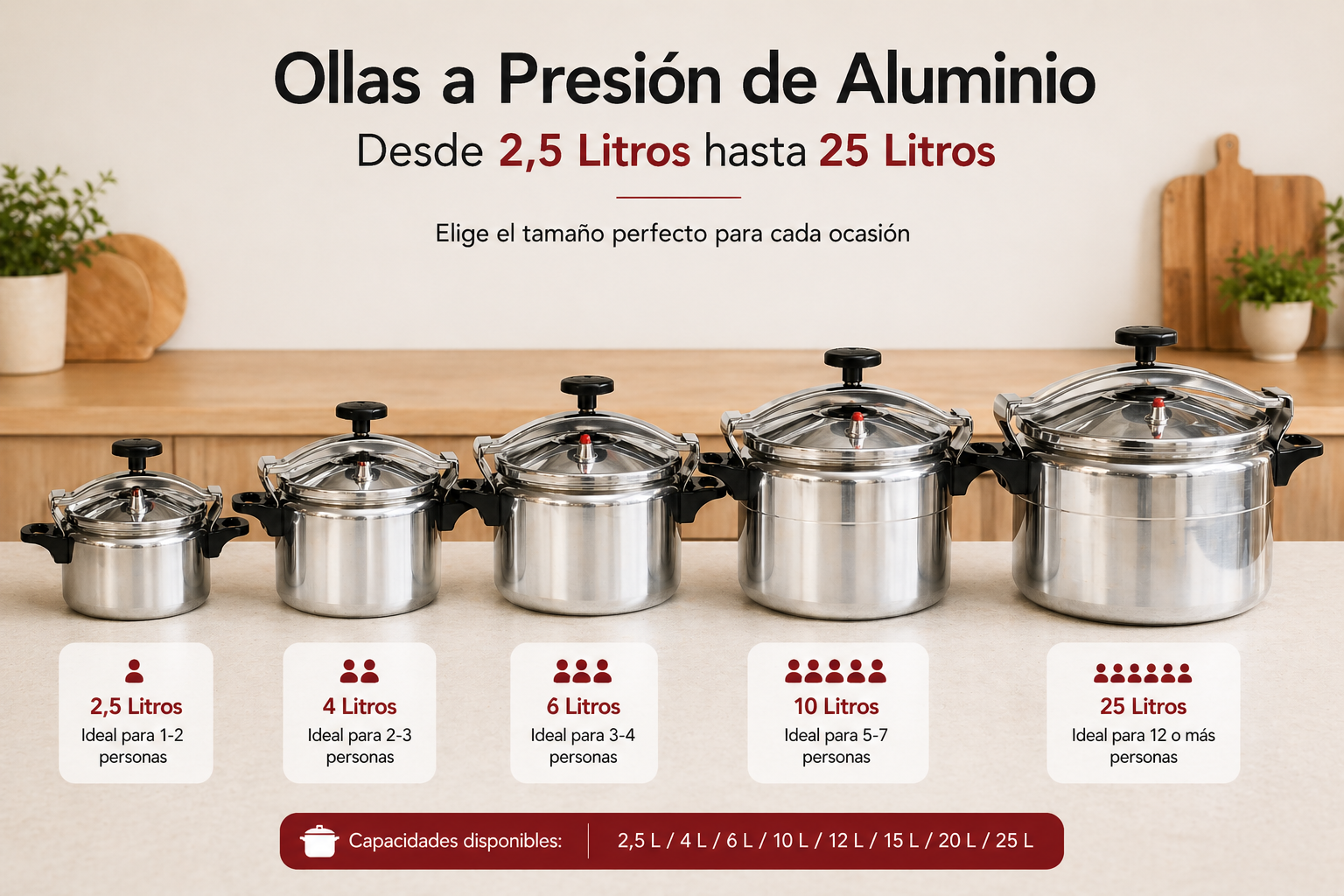 Autocuiseurs en aluminium