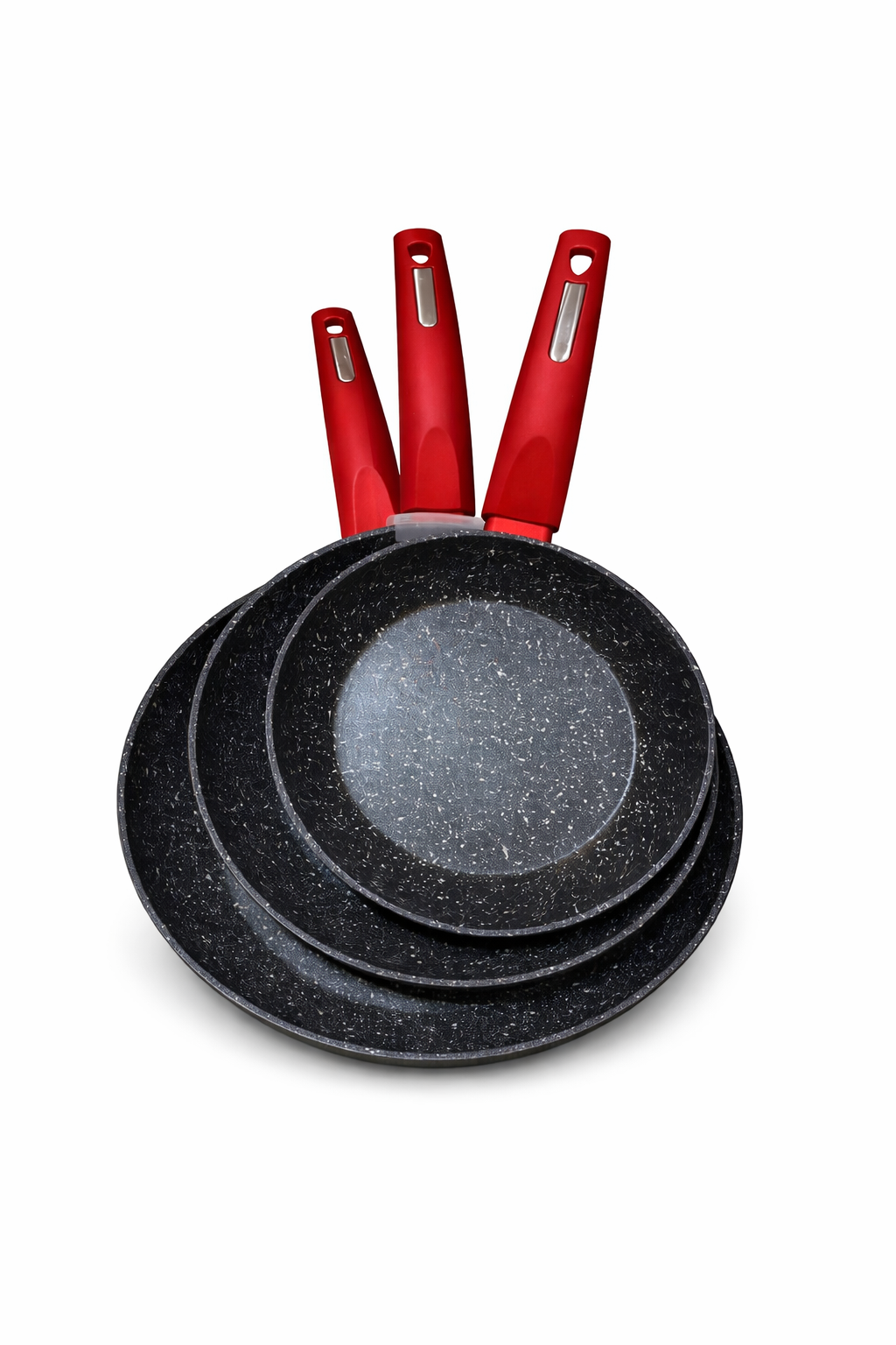 Lot de 3 poêles à frire