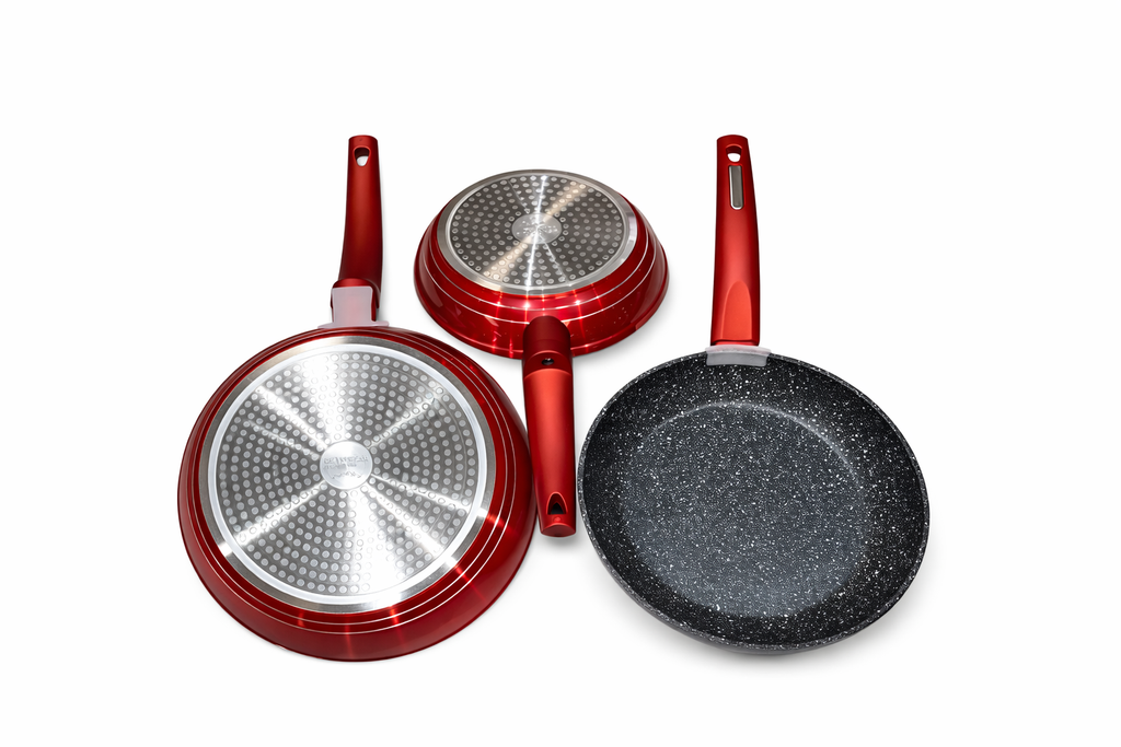 Lot de 3 poêles à frire