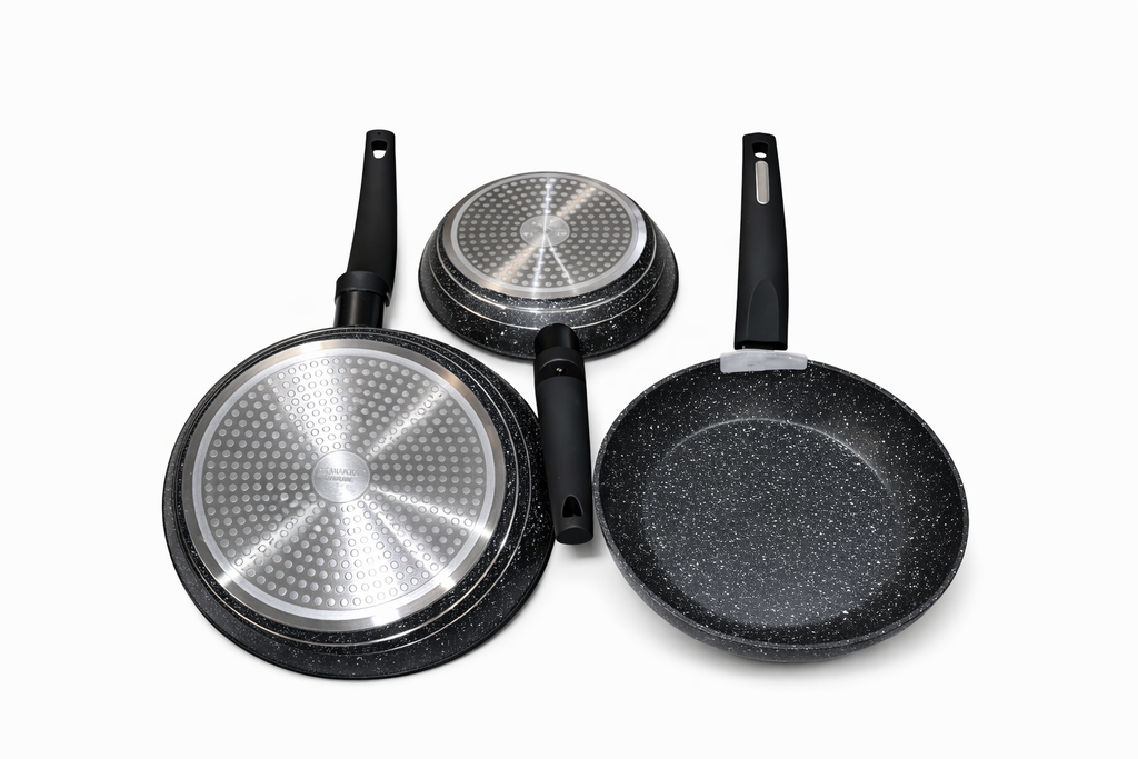 Lot de 3 poêles à frire