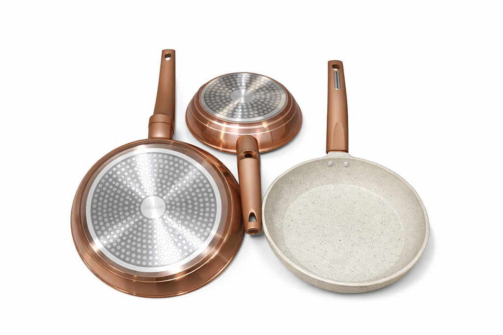 Lot de 3 poêles à frire