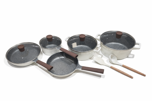 Küchenset 7-teilig Braun