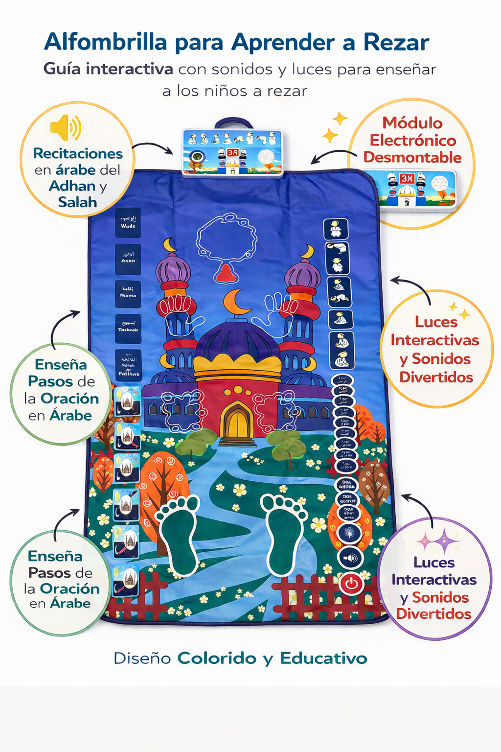 Alfombra de rezo para niños LK Electrodomestic