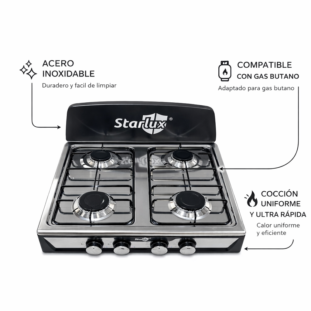 Hornillo Sobremesa Starlux 4 Fuegos