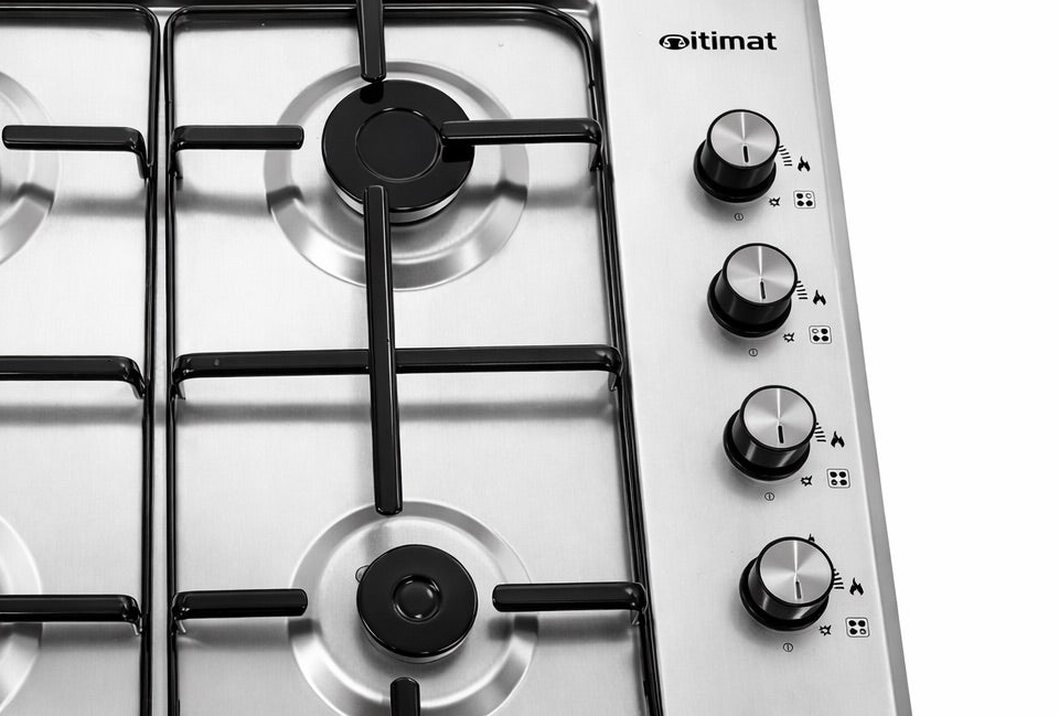 Placa de Gas Itimat 4 Fuegos de Inox